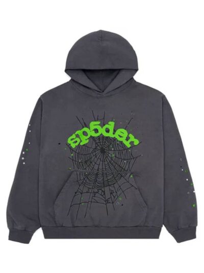 Sp5der Wait Web Grey Pullover Hoodie