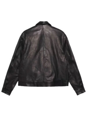 Stussy x Our Legacy Black Leather Jacket