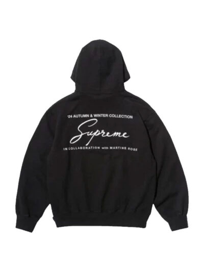 Supreme x Martine Rose Oversized Black Pullover Hoodie