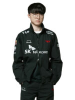 T1 2023 SK Tel Black Unifrom Jacket