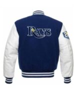 TB Rays Blue and White Letterman Varsity Jacket