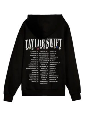 Taylor Swift The Eras Tour Friendship Black Hoodie