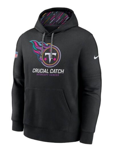 Tennessee Titans Crucial Catch Black Pullover Hoodie