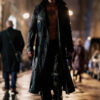 The Crow 2024 Bill Skarsgard Black Trench Coat