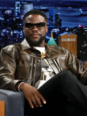 The Tonight Show 2024 Kevin Hart Leather Jacket