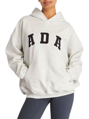 Unisex ADA Oversized White Pullover Hoodie