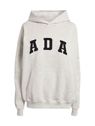 Unisex ADA Oversized White Pullover Hoodie