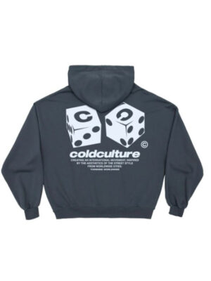 Unisex Dice Cold Culture Blue Oversized Hoodie