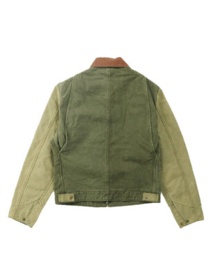 Unisex Patina Work Green Zipper Jacket