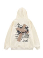 Unisex Radeyen Rhinestone Cross Zip-Up Hoodie