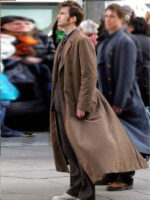 10th Doctor Who Brown Wool Long Coat