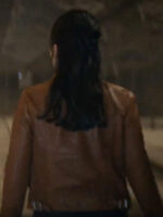 3 Body Problem S01 Jess Hong Brown Leather Jacket