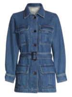 9-1-1 S04 Athena Grant Belted Blue Denim Jacket