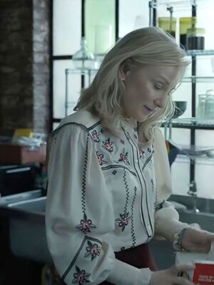 Disclaimer Cate Blanchett Embroidered White Shirt