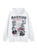 AHOTERO The Battle Retro Art Pullover Hoodie