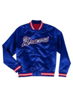 Atlanta Braves Lightweight Varsity Bomber Jacket