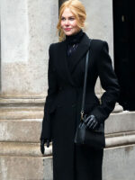 Babygirl 2024 Nicole Kidman Black Long Coat