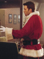 Ben Affleck Clausplay Santa Red Jacket