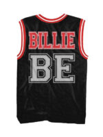 Billie Eilish Basketball Sleeveless Red and Black Jersey