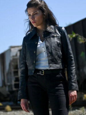 Billie Matalon 2024 Tracker Black Leather Jacket