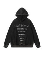 Black Energy Energetic Vibe Oversized Hoodie