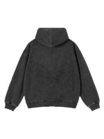 Blaze Streak Oversized Black Pullover Hoodie