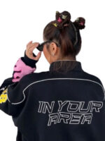 Born Pink Racer Black Cotton jacket