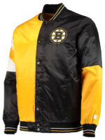 Boston Bruins The Leader Varsity Bomber Jacket