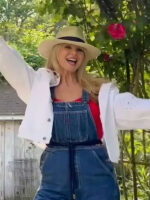 Christie Brinkley Access Hollywood White Denim Jacket