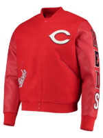 Cincinnati Reds Classic Red Wool Varsity Jacket