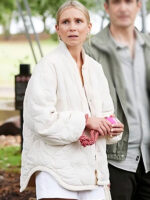 Colin From Accounts S02 Genevieve Hegney White Quilted Jacket