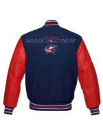 Columbus Blue Wool Letterman Varsity Jacket