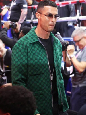 Cristiano Ronaldo Reckoning Fight Night Green Zipper Jacket