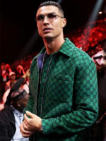 Cristiano Ronaldo Reckoning Fight Night Green Zipper Jacket