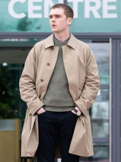 Curfew S01 Mitchell Robertson Brown Cotton Coat