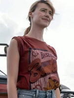 Daisy Edgar-Jones 2024 Twisters Brown T-Shirt