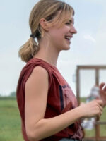 Daisy Edgar-Jones 2024 Twisters Brown T-Shirt