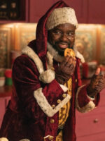 Dashing Through the Snow 2023 Santa Claus Red Coat