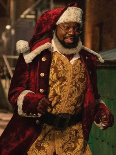 Dashing Through the Snow 2023 Santa Claus Red Coat