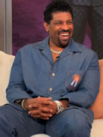 Deon Cole Tamron Hall Show Denim Embroidered Shirt