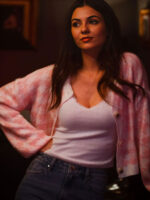 Depravity 2024 Victoria Justice Printed Cardigan