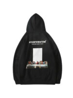 Disintegration Art Oversized Pullover Hoodie