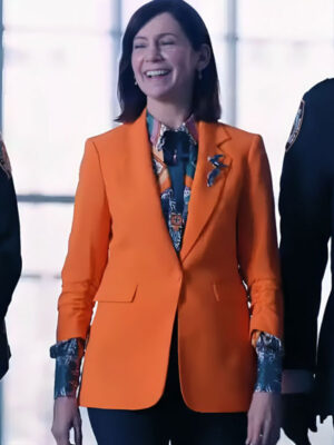Elsbeth S02 Carrie Preston Elsbeth Orange Coat