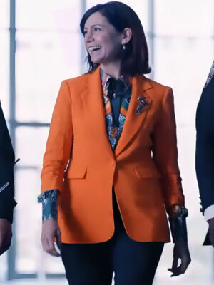 Elsbeth S02 Carrie Preston Elsbeth Orange Coat