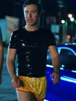 English Teacher 2024 Brian Jordan Alvarez Black Leather T-Shirt