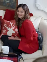 Erica Cerra Mystery on Mistletoe Lane Red Blazer