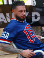 Family Vacation Jersey Shore Pauly D USA Blue Jersey