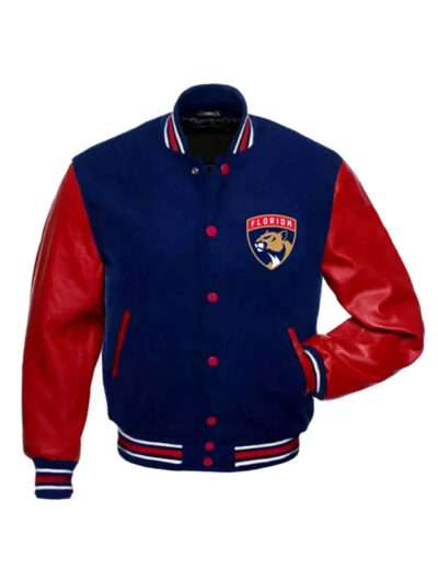 Florida Panthers Blue & Red Varsity Jacket