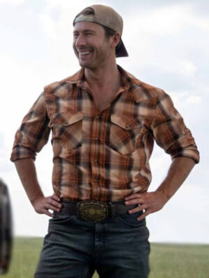 Glen Powell 2024 Twisters Plaid Shirt