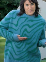 Great British Bake Off Noel Fielding Zebra Print Jumper